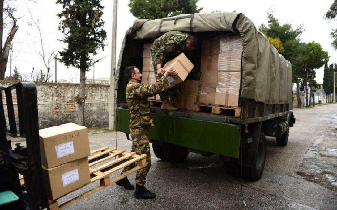  στο 700 Στρατιωτικό Εργοστάσιο άρχισε η παραγωγή αντισηπτικών και μασκών