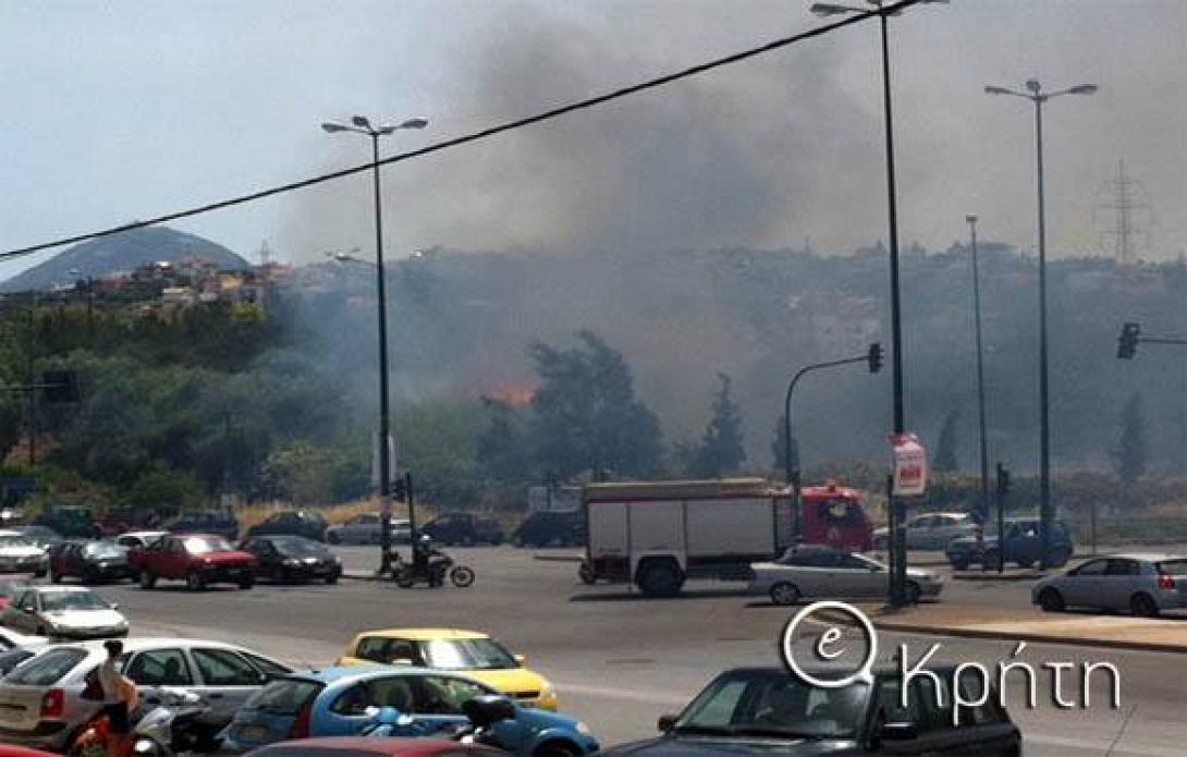Ηράκλειο: Συναγερμός από φωτιά στη Ν. Αλικαρνασσό