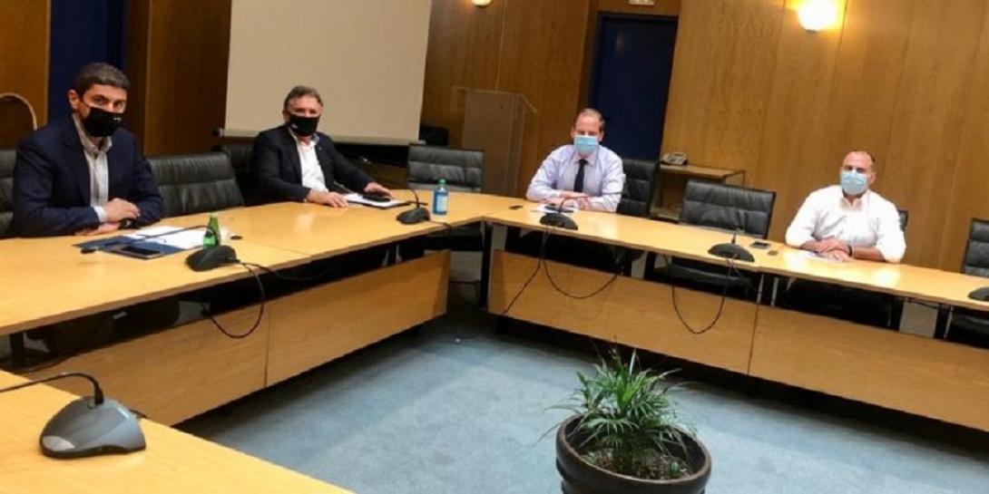 Συνάντηση Δημάρχου Μ. Φραγκάκη με τον Υπουργό Υποδομών και Μεταφορών για το Νέο Αεροδρόμιο