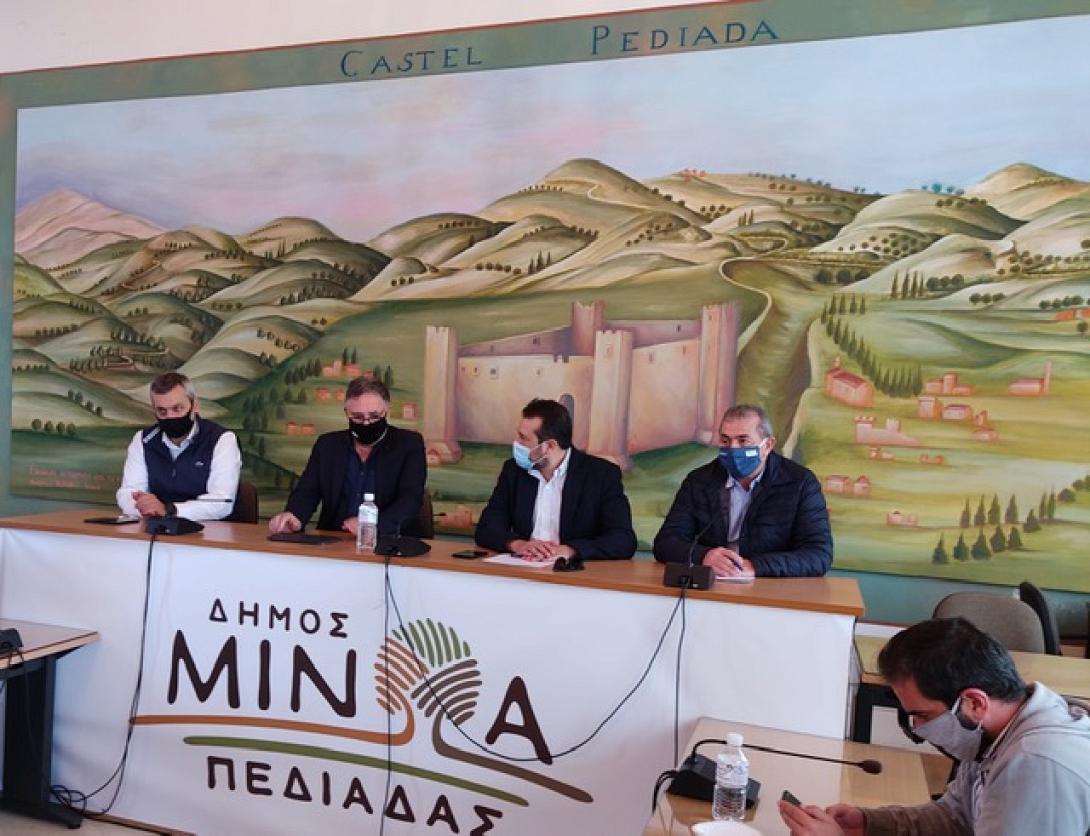 Συνάντηση Δημάρχου Μινώα Πεδιάδος με το Νίκο Παππά