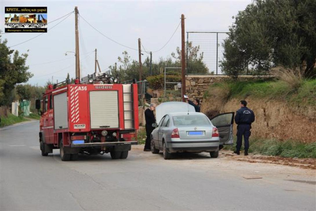 Στις φλόγες τυλίχτηκε αυτοκίνητο στην Ούλαφ Πάλμε