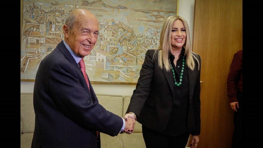 Ο Κώστας Σημίτης με τη Φώφη Γεννηματά