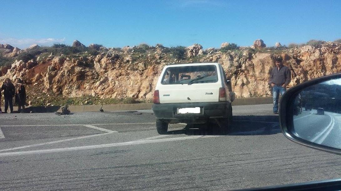 Τροχαίο ατύχημα με τραυματία στο Γεράνι Ρεθύμνου (φωτογραφίες)