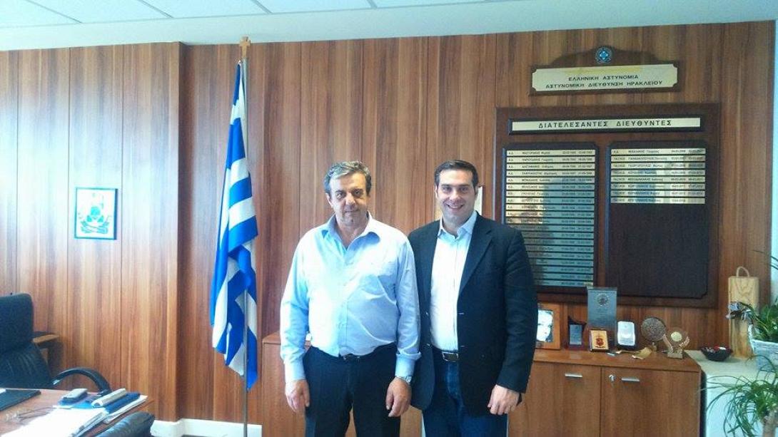 Στον Αστυνομικό Διευθυντή Ηρακλείου ο Γ. Μεταλλιωτάκης