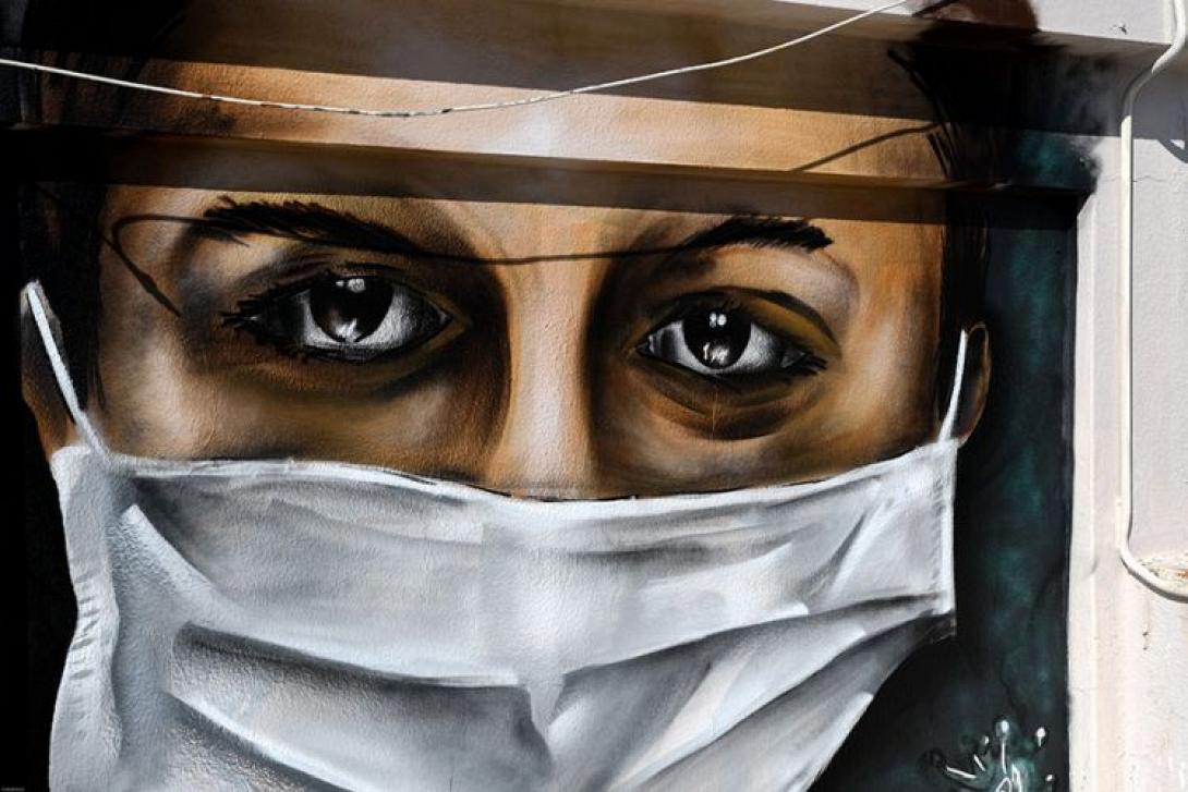 κορωνοϊός - γκράφιτι