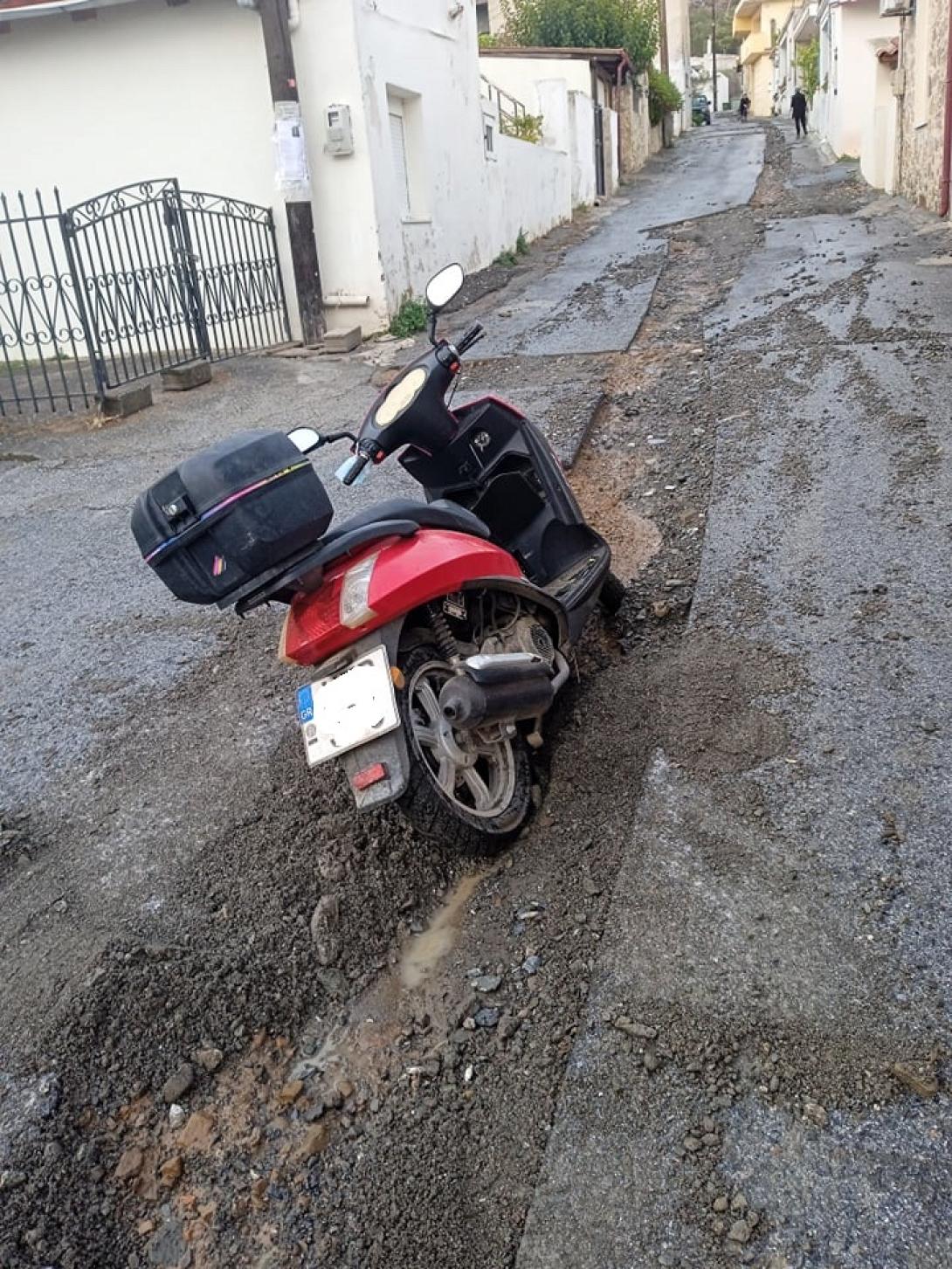 Οι εργασίες για το νέο δίκτυο ύδρευσης... έφεραν αυτές τις εικόνες