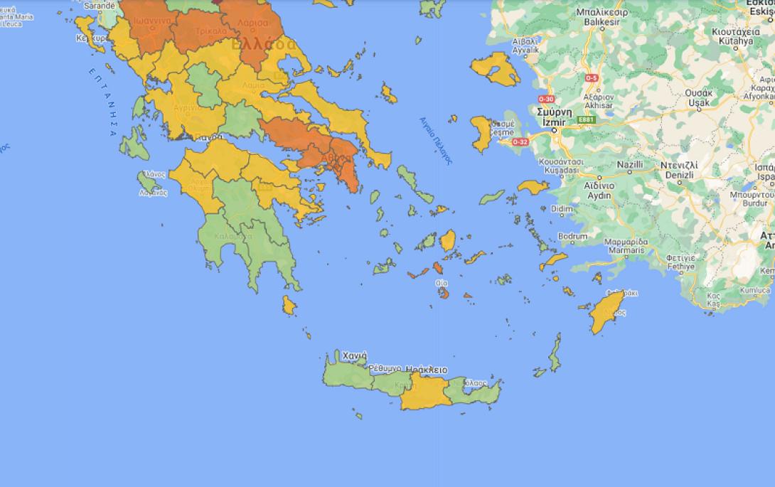 χάρτης ΕΟΔΥ