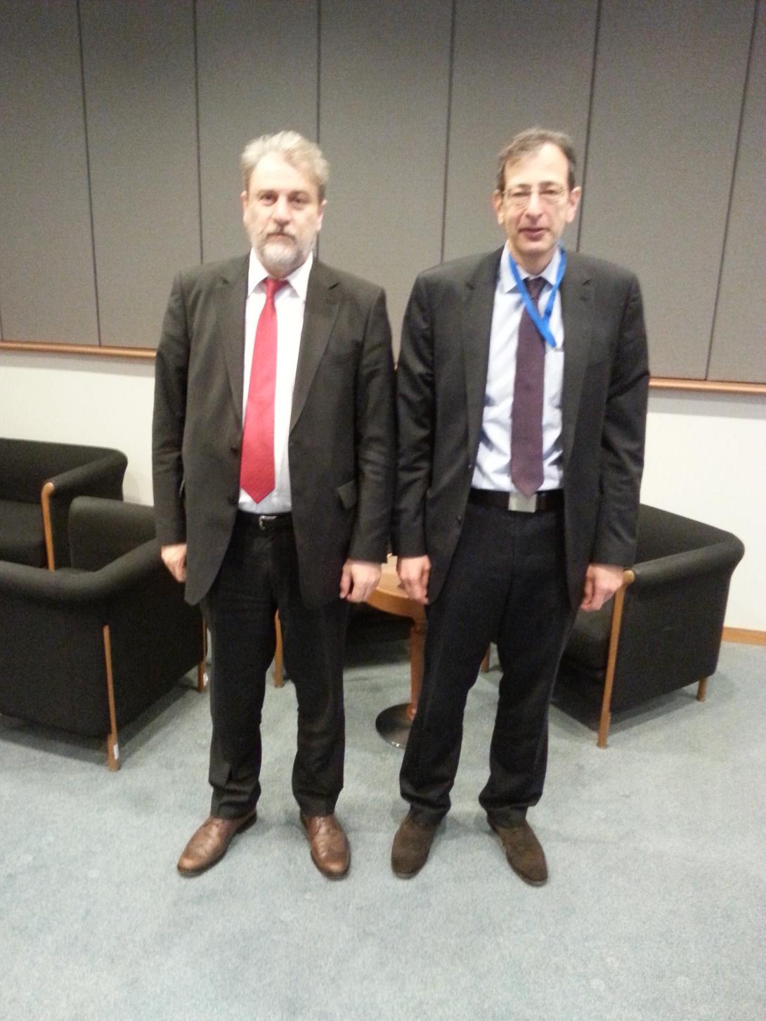 Συνάντηση του Νότη Μαριά με τον Πρέσβη της Αιγύπτου στο Βέλγιο