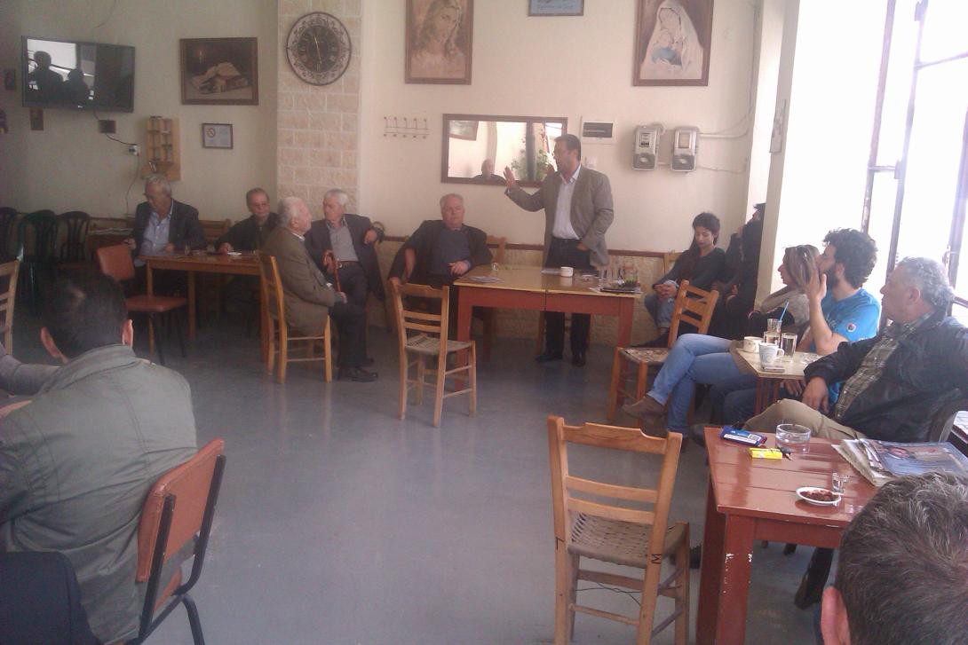 Περιοδεία υποψήφιου Δημάρχου Ηρακλείου, Μανώλη Συντυχάκη σε Βενεράτο - Βούτες – Δαφνές.