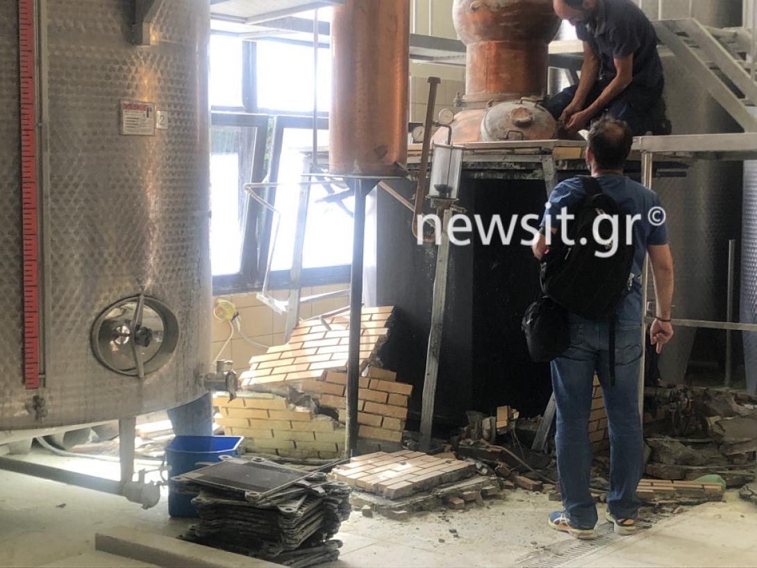 Στο αποστακτήριο προκλήθηκαν μεγάλες καταστροφές.