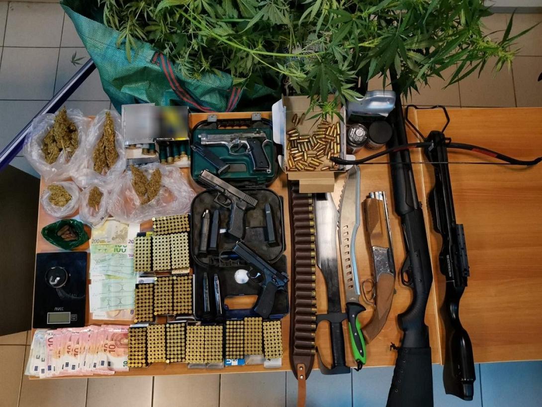 ηράκλειο σύλληψη όπλα ναρκωτικά