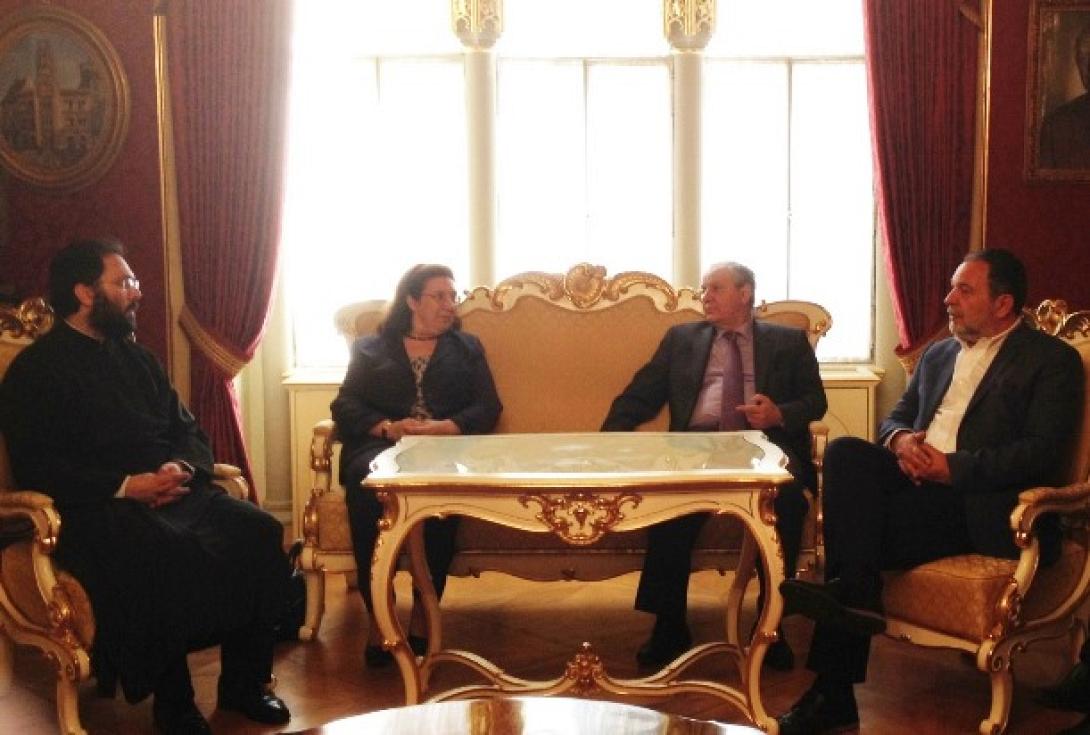 Συνάντηση Γ.Κουράκη με τον Ηρακλειώτη Μητροπολίτη Αυστρίας Αρσένιο 