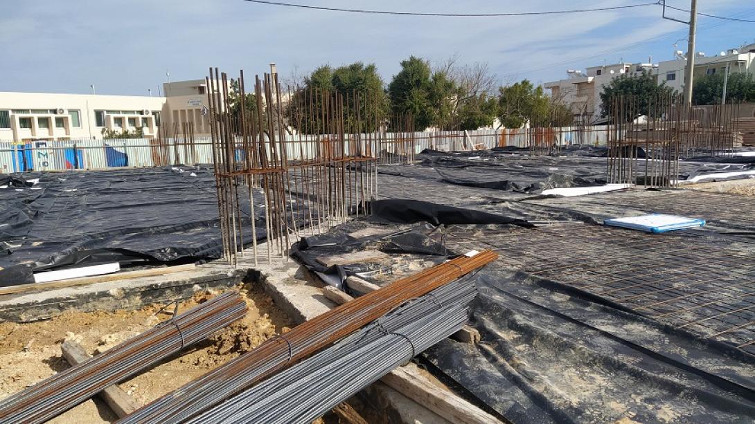 Τα θεμέλια του νέου Ολοήμερου Νηπιαγωγείου στην Αγ. Αικατερίνη