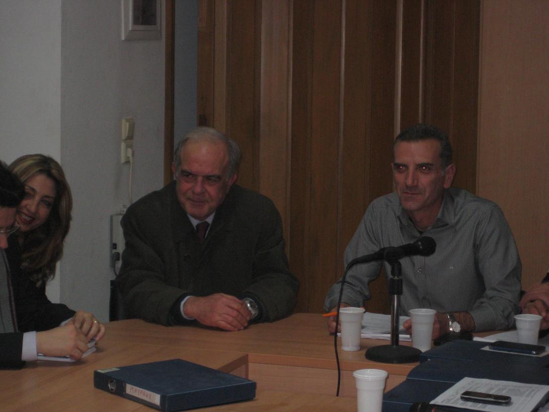 Με τη διοίκηση της ΟΕΒΕΝΗ συναντήθηκε ο Β.Λαμπρινός