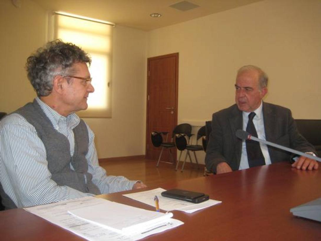 Συνάντηση Β.Λαμπρινού με Πρύτανη Π.Κ