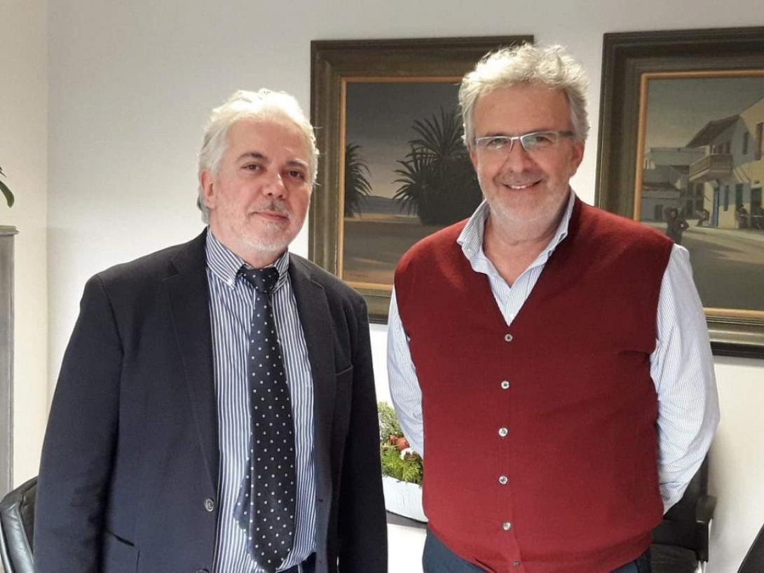 Ο Δήμαρχος Σητείας με τον κ. Αεράκη