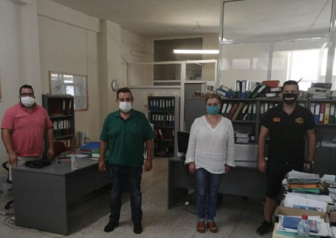 Κεγκέρογλου με το Συμβούλιο της Κοινότητας Αρκαλοχωρίου