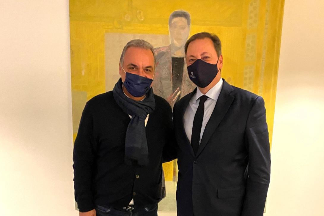 Ο Μανώλης Κεφαλογιάννης με τον υπουργό Αγροτικής Ανάπτυξης Σπήλιο Λιβανό.