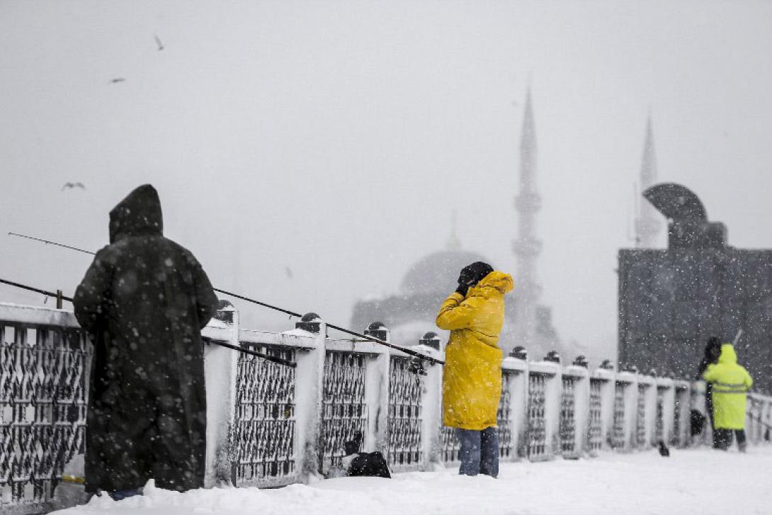 κωνσταντινούπολη χιόνια