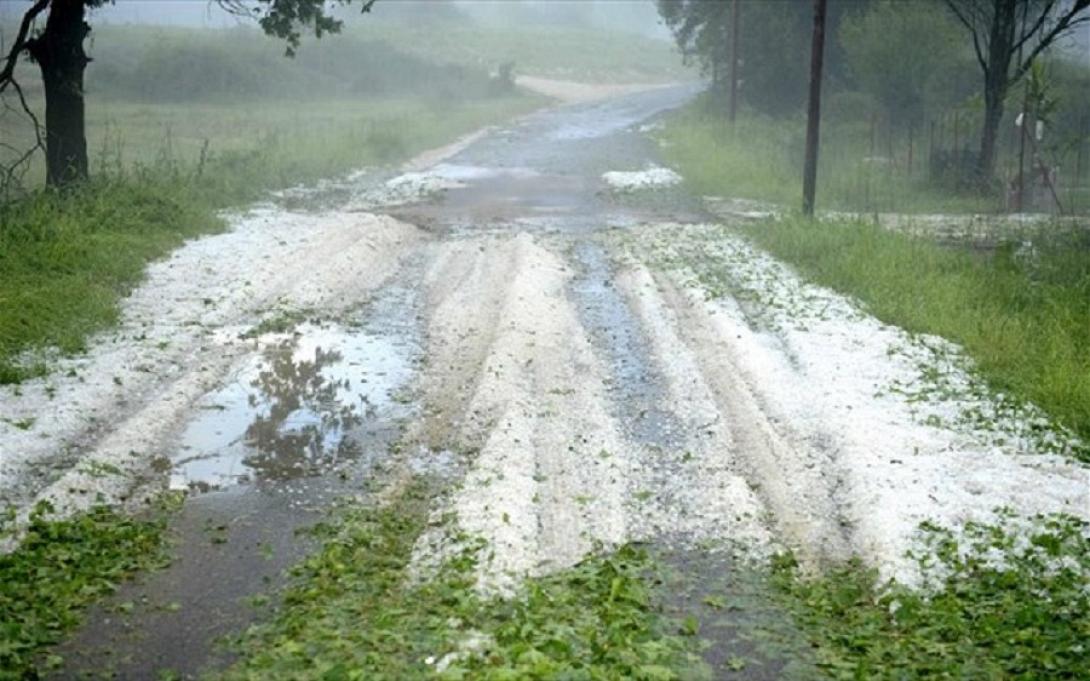 Έντονη η χαλαζόπτωση