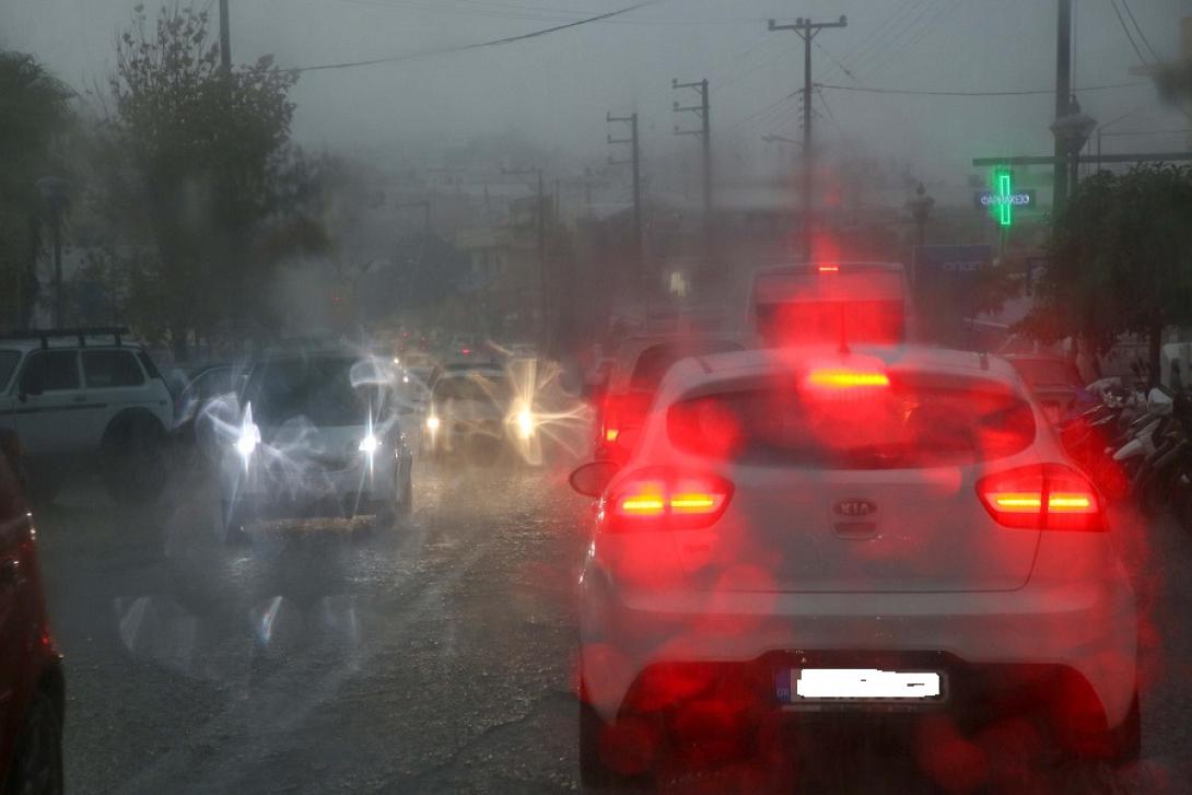 στιγμιότυπο από την κακοκαιρία