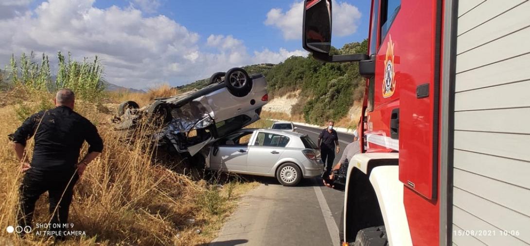 τροχαίο στα Χανιά - Φωτογραφία, Γιώργος Καλαϊτζάκης