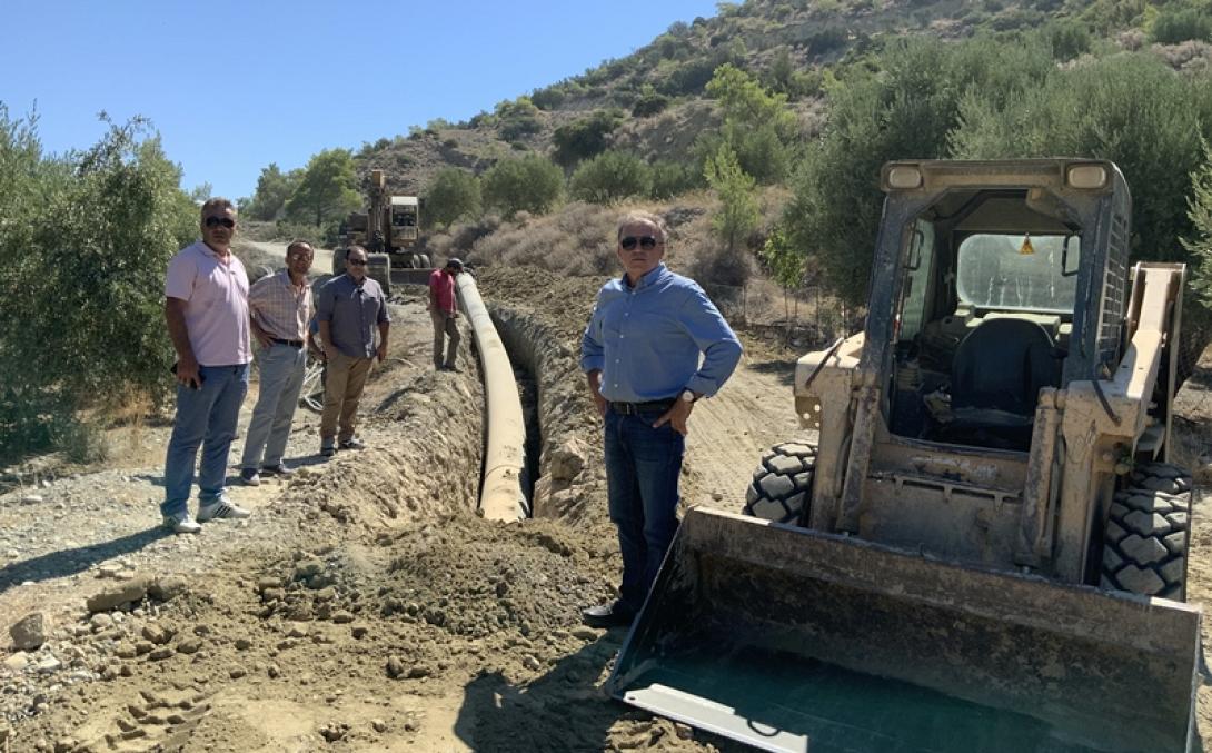 Σε εξέλιξη βρίσκεται το μεγαλύτερο έργο ύδρευσης στο Δήμο Ιεράπετρας