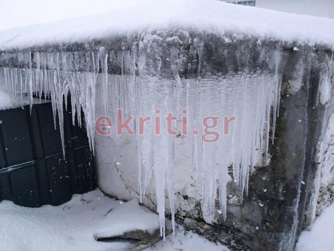 χιόνια Καμινάκι Οροπέδιο Λασιθίου