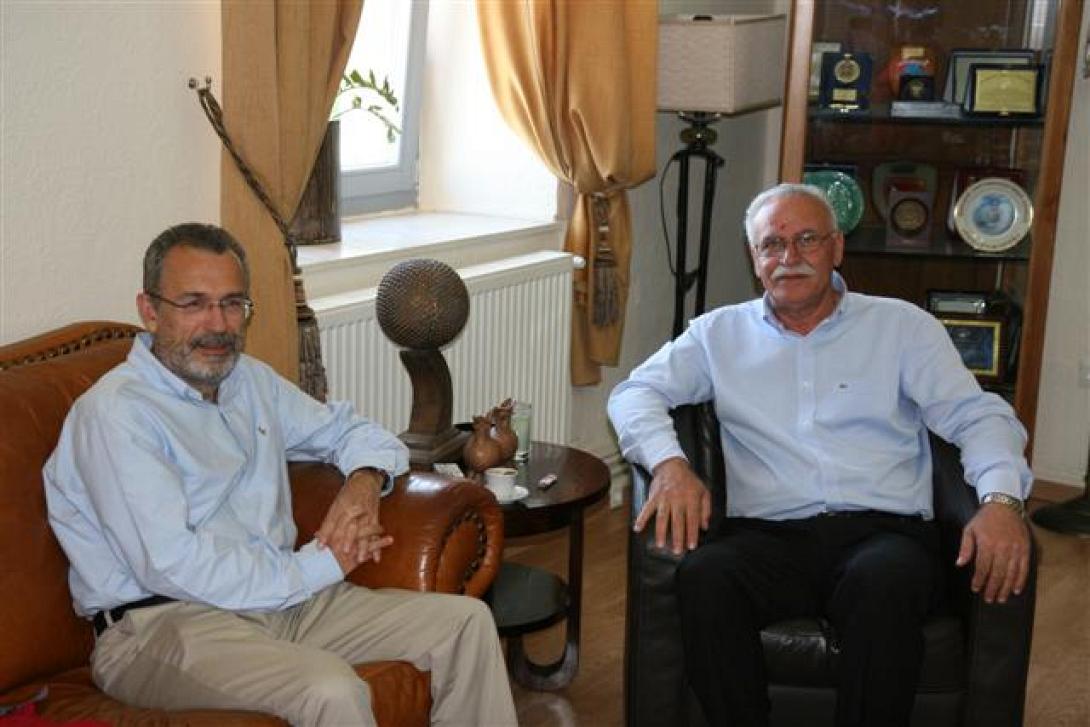 Επίσκεψη του υποψηφίου Ευρωβουλευτή Π. Καψή στον Α. Βουλγαράκη