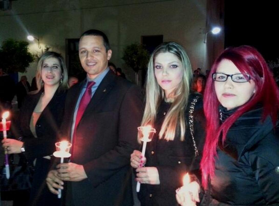 Πάσχα στην εκκλησία του Υπουργείου Δημοσίας Τάξεως για τον Ηλία Κασιδιάρη