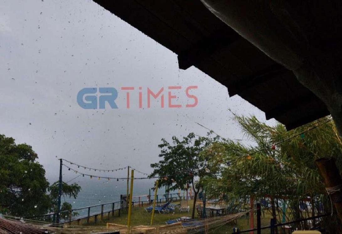 Βροχή πλήττει τη Χαλκιδική