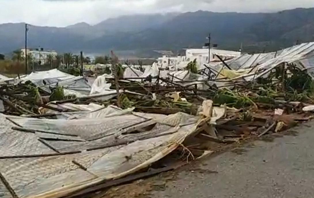 εκτεταμένες ζημιές σε θερμοκήπια των Μαλίων