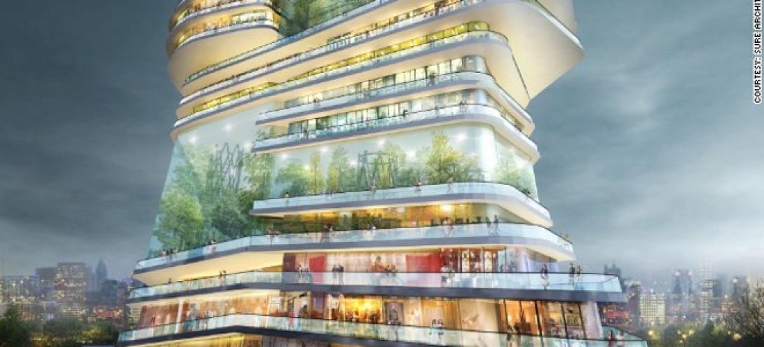 Κάθετη πόλη από Ιάπωνα αρχιτέκτονα (φωτογραφίες)