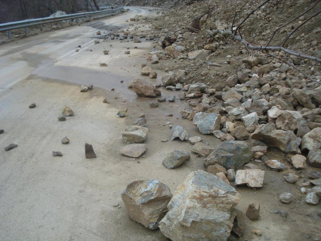 Κατολισθήσεις στη Ρόδο μετά τις ισχυρές βροχοπτώσεις