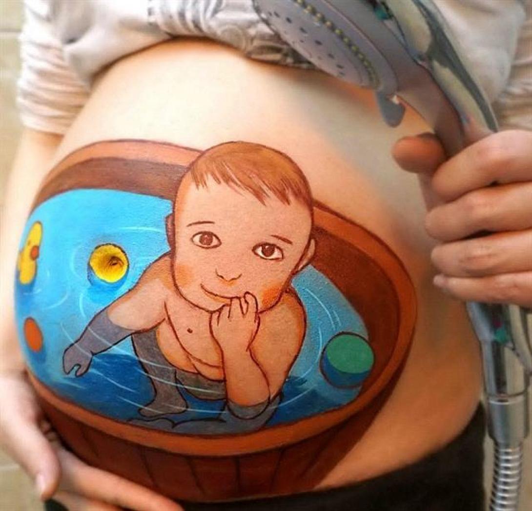 Μια εγκυμοσύνη... πίνακας ζωγραφικής