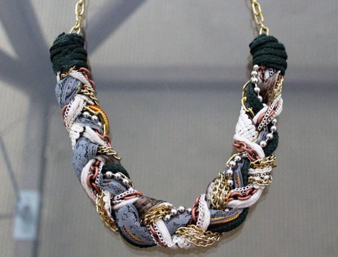 Πώς να φτιάξετε μόνες σας πλεχτό κολιέ!