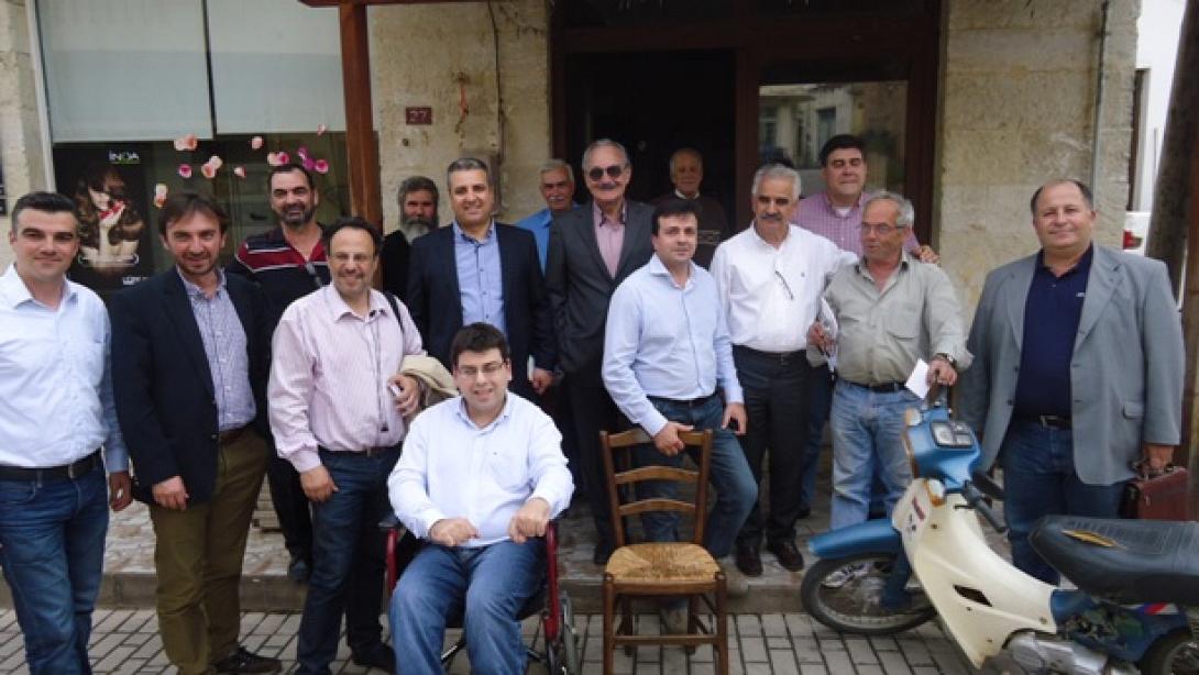 Περιοδεία Ε.Κουκιαδάκη στο Δήμο Αρχανών - Αστερουσίων