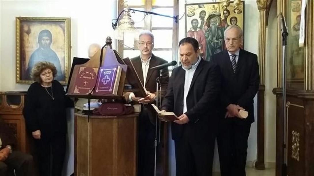 Στον Ιερό Ναό της Ζωωδόχου Πηγής στη Σύλλαμο ο Δήμαρχος Ηρακλείου