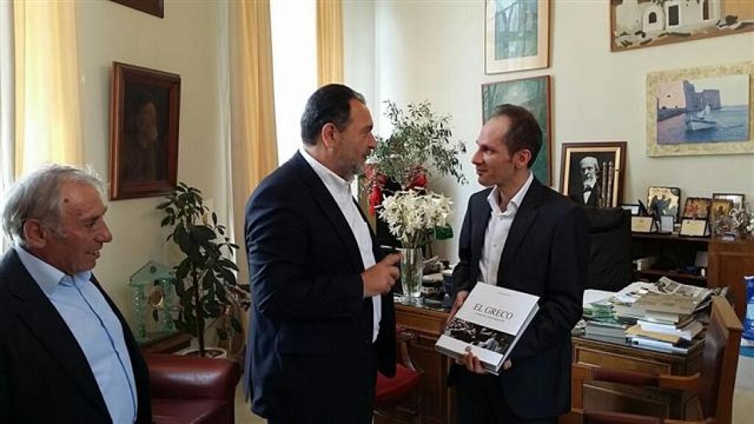 Συνάντηση Κουράκη με τον υπ.Ευρωβουλευτή Μάνο Επιτροπάκη