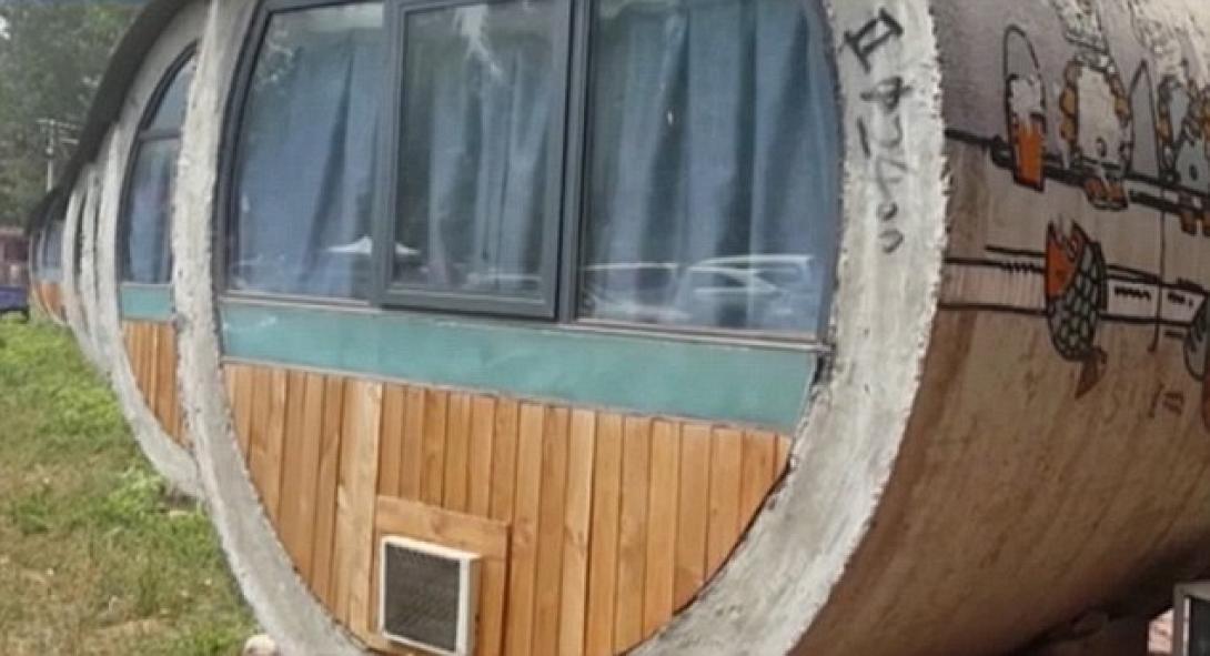 Ξενοδοχείο φτιαγμένο από τσιμεντένιους σωλήνες (βίντεο)