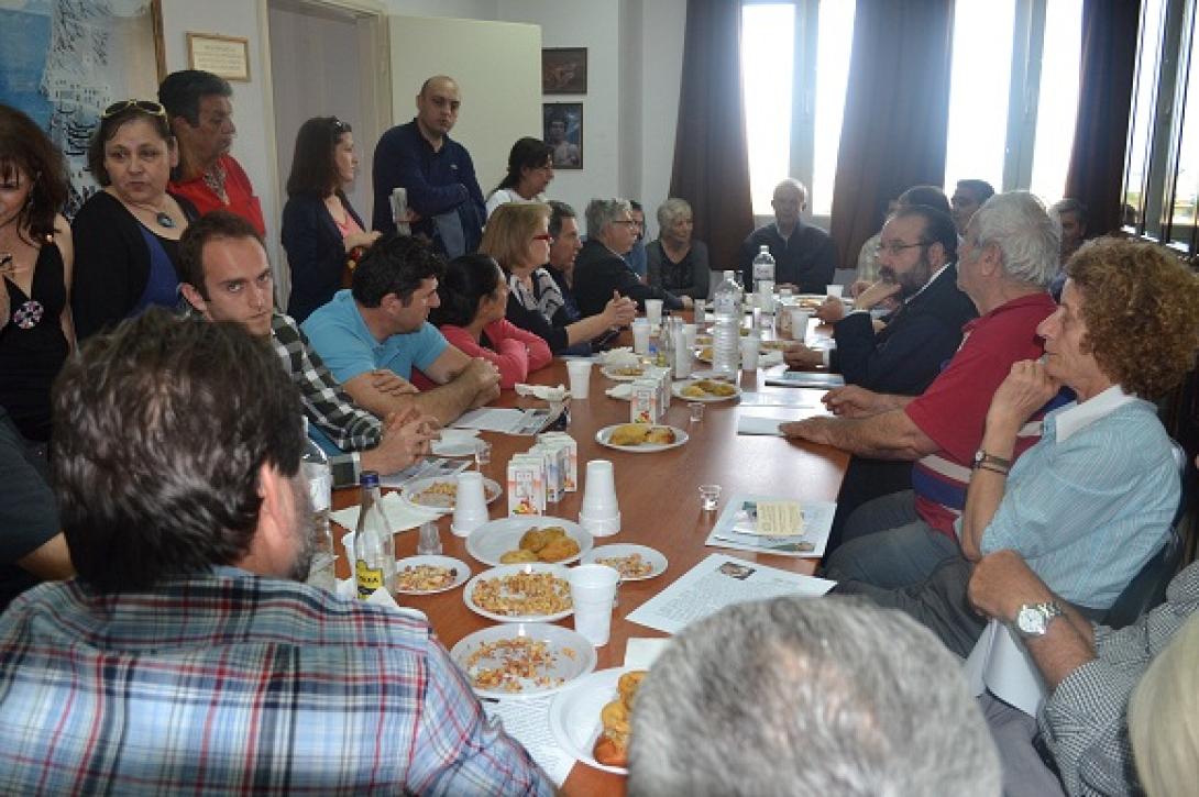 Στην Αγία Αικατερίνη ο Βασίλης Λαμπρινός 