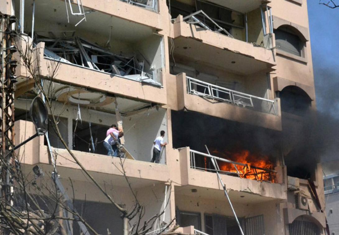 λιβανος ,εκρηξη,σπιτι