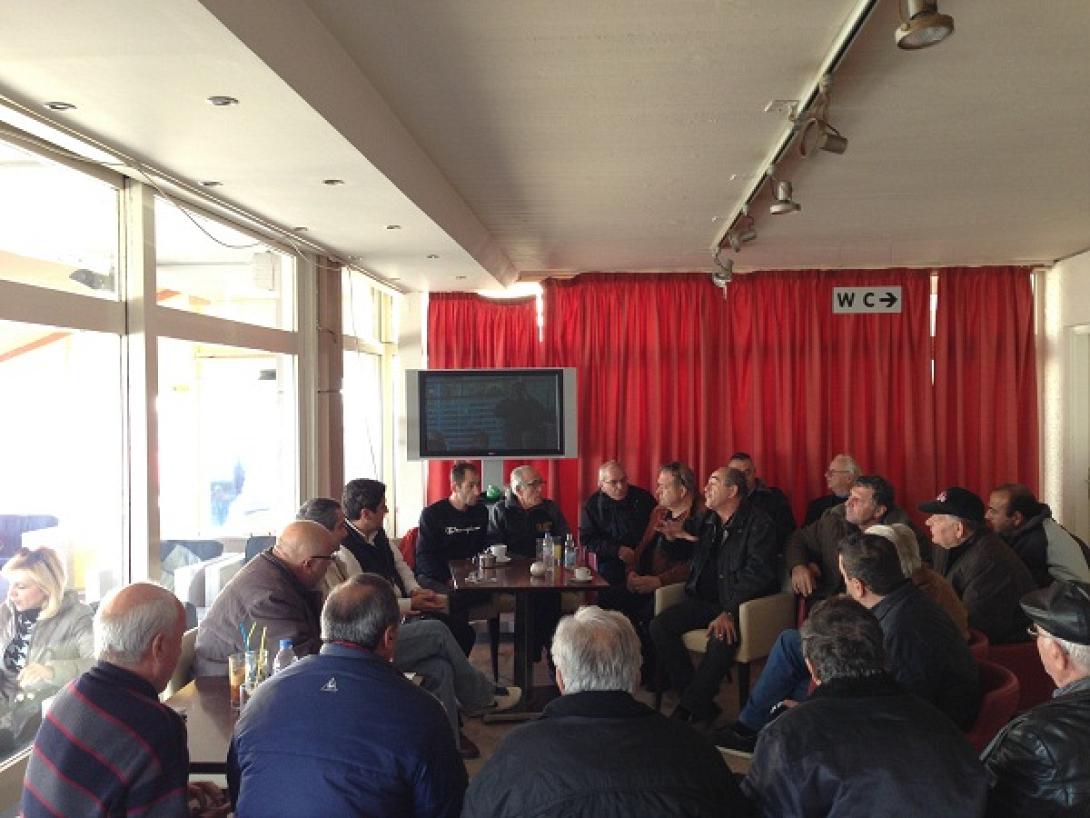 Με ανθρώπους του λιμανιού συναντήθηκε ο Λευτέρης Αυγενάκης