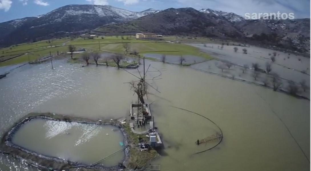 Αυτή είναι η "λίμνη" του Οροπεδίου Λασιθίου (βίντεο)