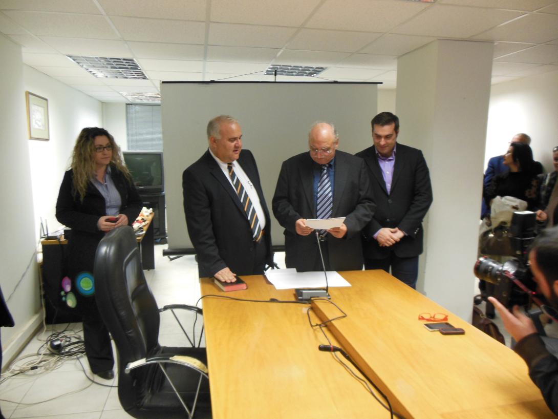 Ορκομωσία του νέου υποδιοικητή της 7ης ΥΠΕ Κρήτης Γιώργου Λυρώνη