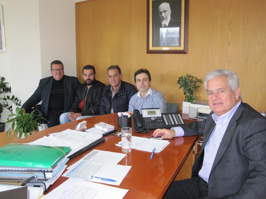 Ο Μανώλης Πετράκης στο δήμο Μαλεβιζίου