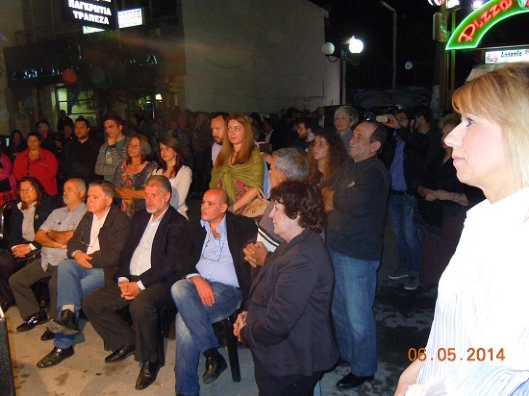 Τα εγκαίνια του εκλογικού κέντρου των "Ελεύθερων Δημοτών Μαλεβιζίου"