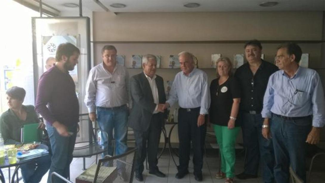 Συνάντηση Βασίλη Λαμπρινού - Κώστα Μαμουλάκη