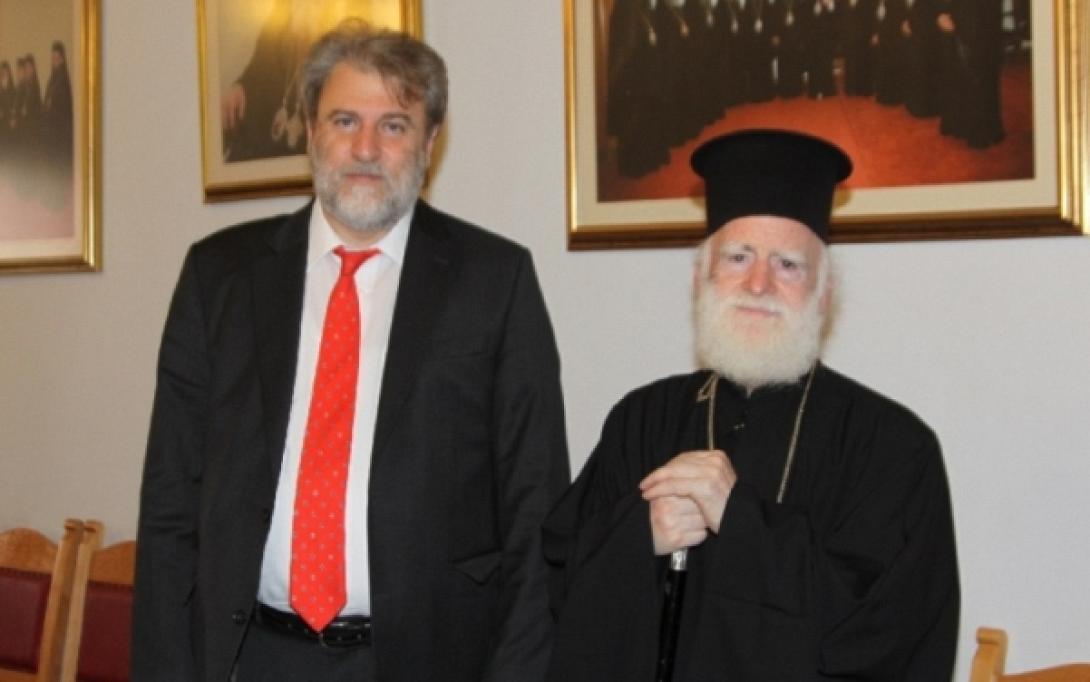 Συνάντηση Ν.Μαριά με Αρχιεπίσκοπο Ειρηναίο