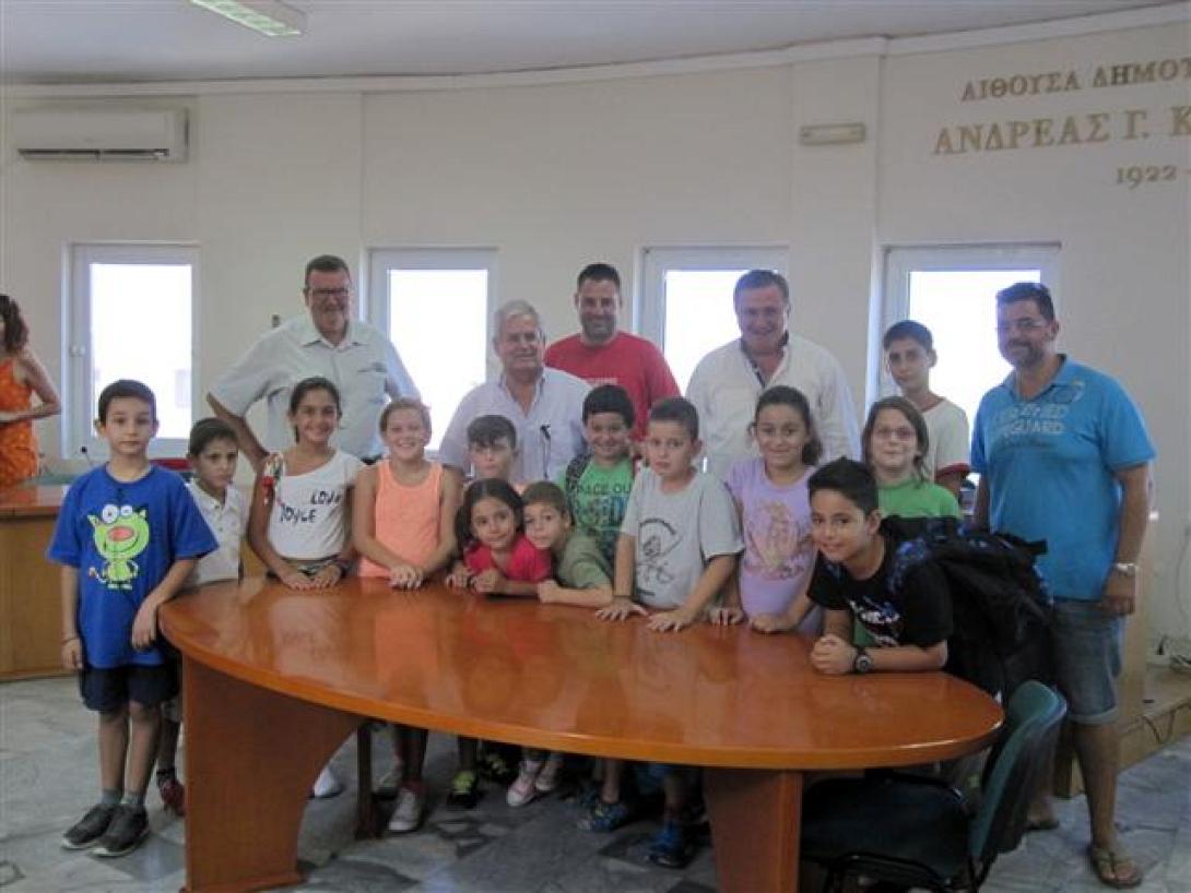 Στο Δημαρχείο Μαλεβυζίου οι μαθητές του 1ου Δημοτικού Σχολείου Γαζίου 